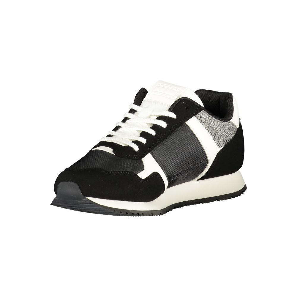Black Polyester Sneaker
