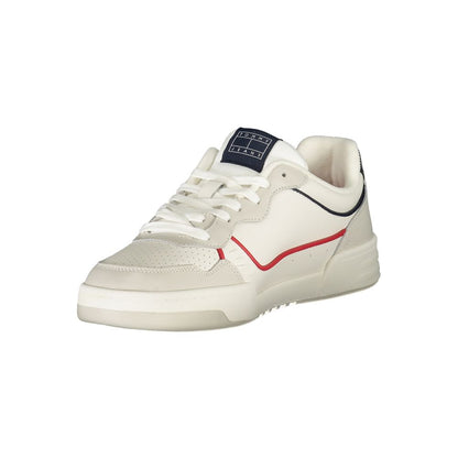 White Polyester Sneaker