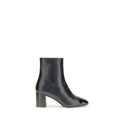 Black Leather Ankle Boots