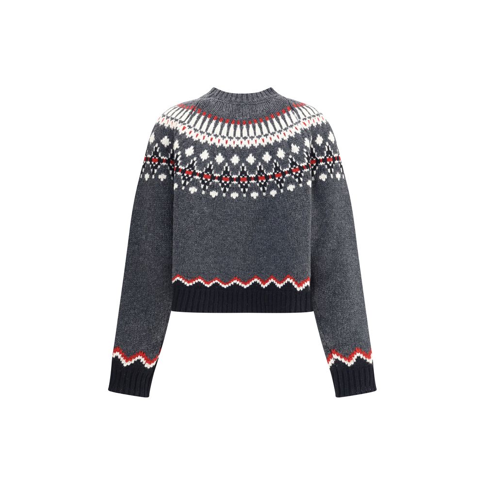 Gray Fleece Wool Sweatshirt