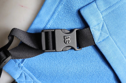 Blue Cotton Hooded Men Sportswear One Size Vest