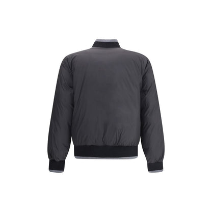 Gray Cotton Bomber