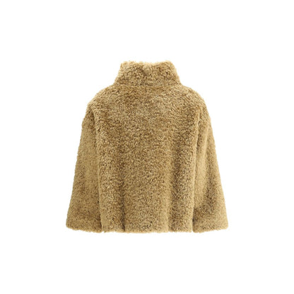 Beige Polyester Coat