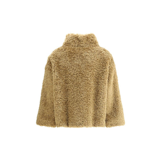 Beige Polyester Coat