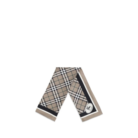 Beige Silk Scarf