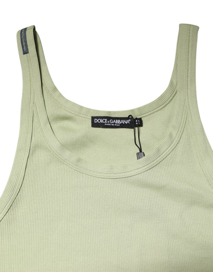 Light Green Tank Sleeveless Men Men T-shirt