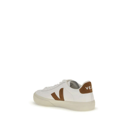 White Leather Low Top Sneakers