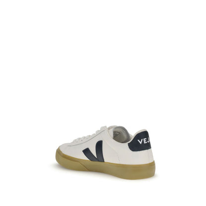 White Leather Low Top Sneakers