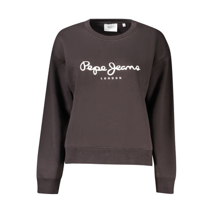 Black Cotton Women Sweater