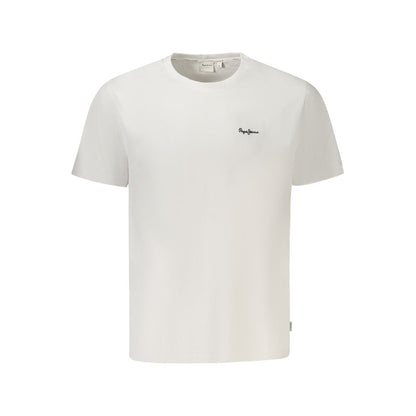 White Cotton Men T-Shirt