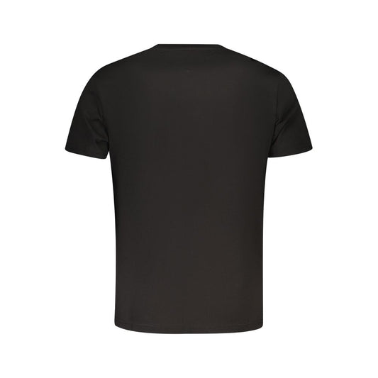 Black Cotton Men T-Shirt