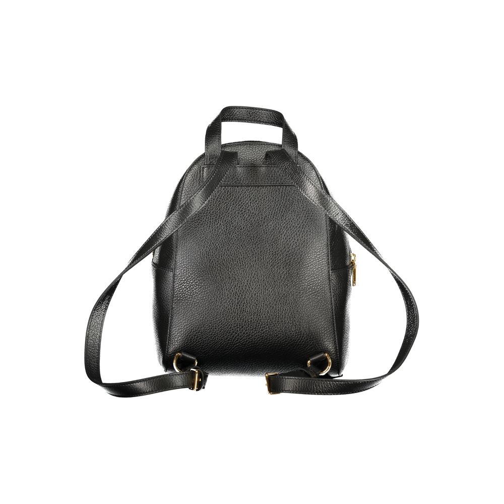 Black Leather Backpack