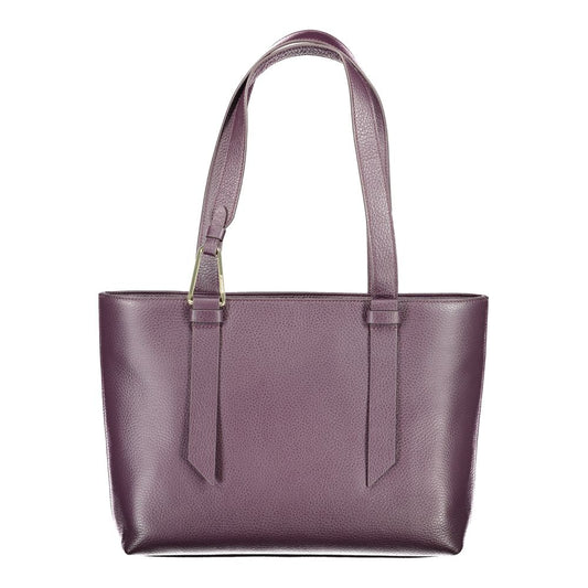Purple Leather Handbag