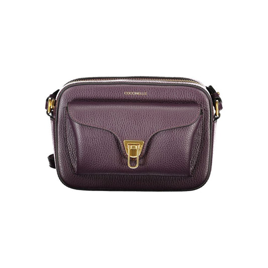 Purple Leather Handbag