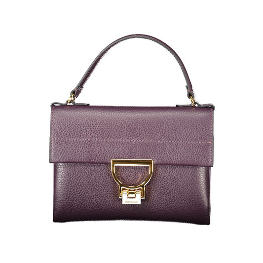 Purple Leather Handbag