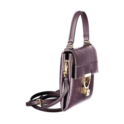 Purple Leather Handbag