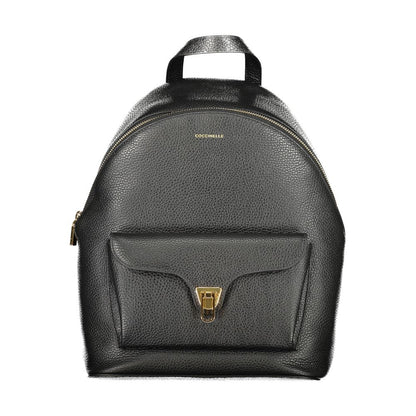Black Leather Backpack
