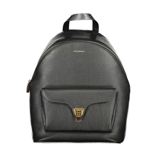 Black Leather Backpack