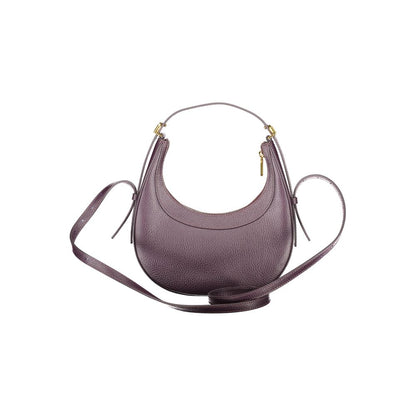 Purple Leather Handbag