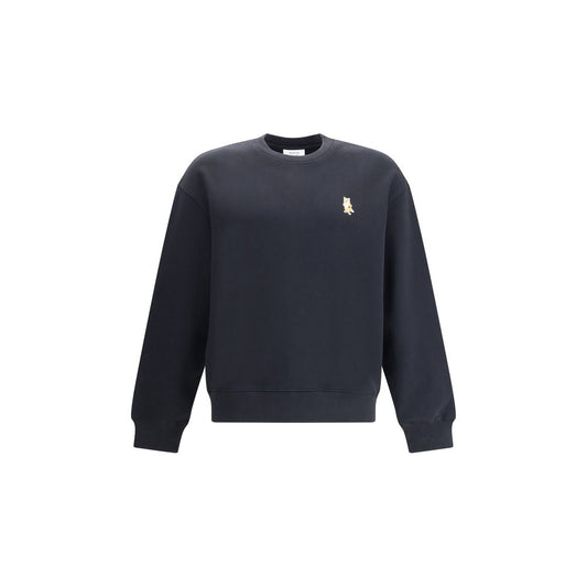 Black Cotton Sweatshirt