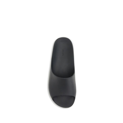 Black Rubber Slippers
