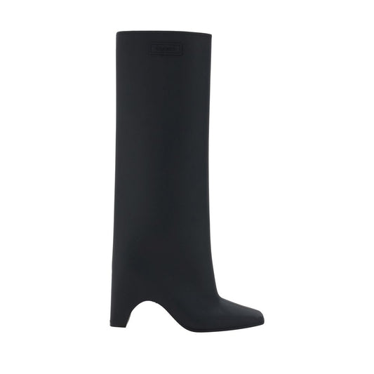 Black Rubber Over The Knee