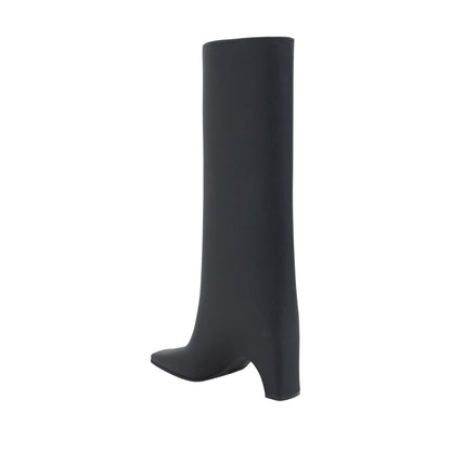 Black Rubber Over The Knee