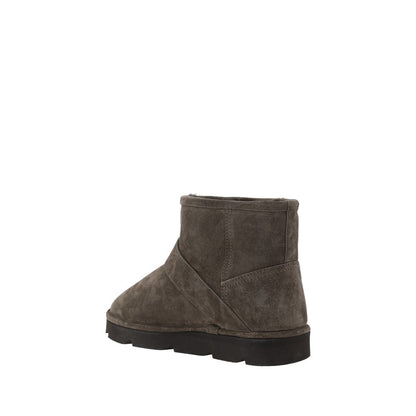 Brown Calf Leather Bos Taurus Ankle Boots