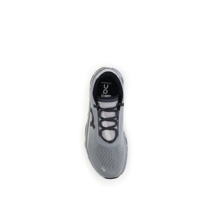 Gray Polyester Athletic Sneakers