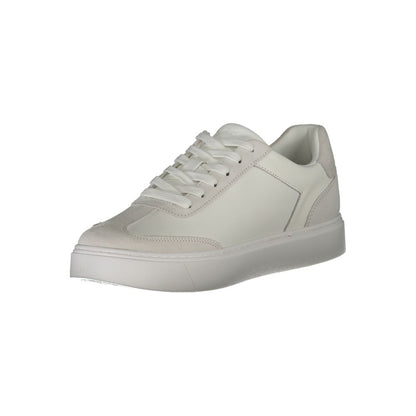 White Polyester Sneaker