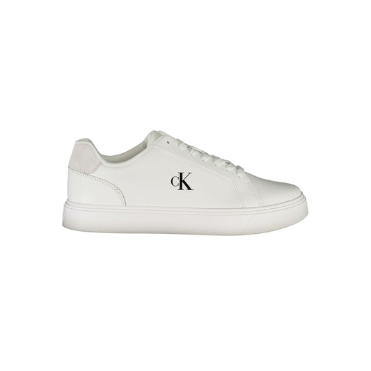White Polyester Sneaker