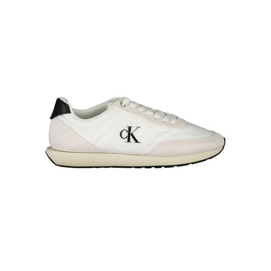 White Polyester Sneaker