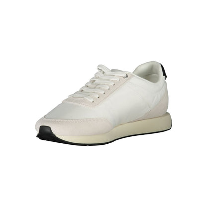 White Polyester Sneaker