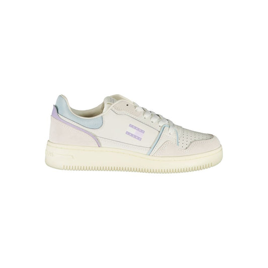 White Polyester Sneaker