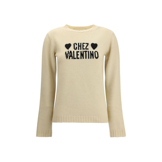 Cream Fleece Wool Sweatshirt