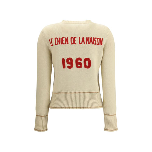 Cream Fleece Wool Sweatshirt