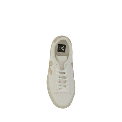 White Calf Leather Bos Taurus Low Top Sneakers