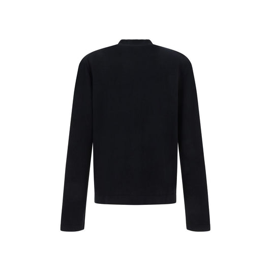 Black Cotton Cardigan