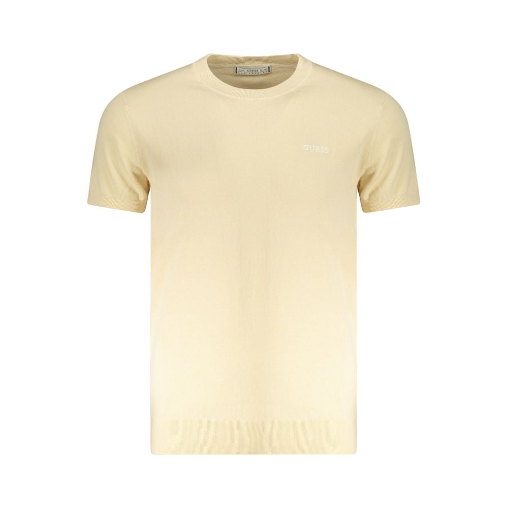 Beige Cotton Men's T-Shirt