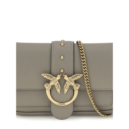 Gray Calf Leather Bos Taurus Shoulder Bag