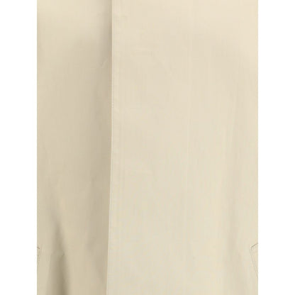 Beige Cotton Trench Coat