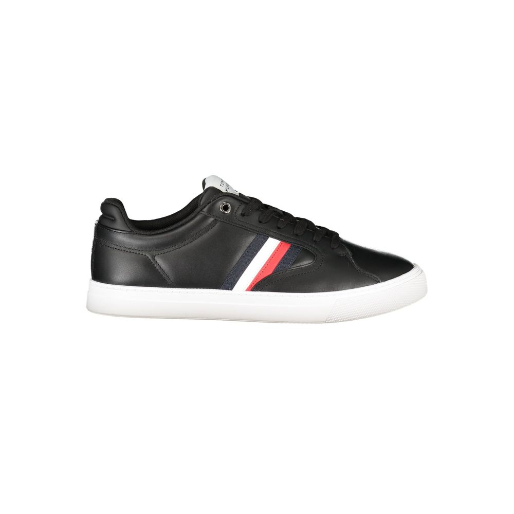 Black Polyester Sneaker