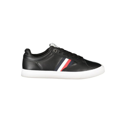 Black Polyester Sneaker