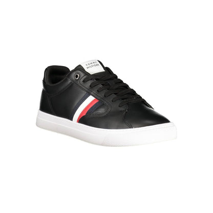 Black Polyester Sneaker