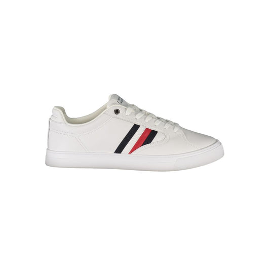 White Polyester Sneaker