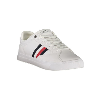 White Polyester Sneaker