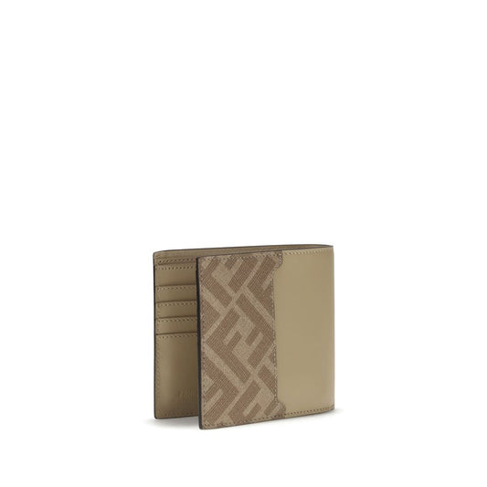 Beige Calf Leather Bos Taurus Wallet