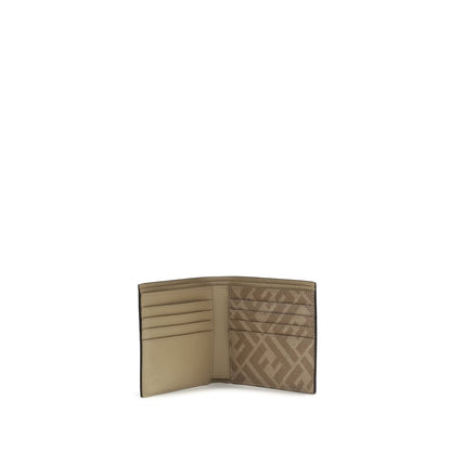 Beige Calf Leather Bos Taurus Wallet