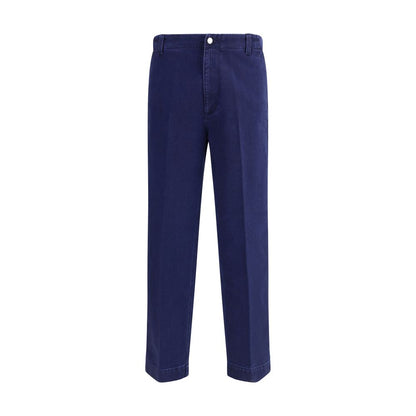 Blue Cotton Jeans Denim