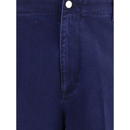 Blue Cotton Jeans Denim
